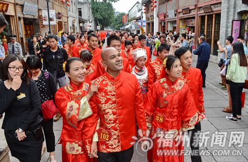 2014年新福州人集體婚禮舉行　百對新人喜結連理 