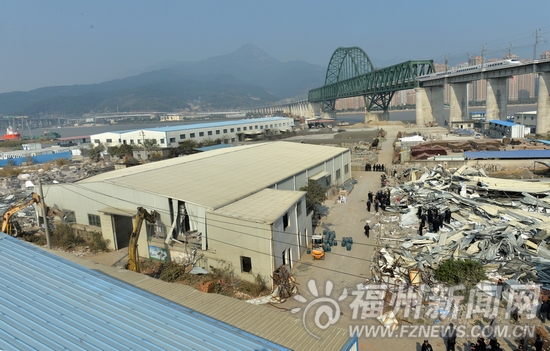 榕拆9000平方米違建　打通南江濱東大道重要節(jié)點