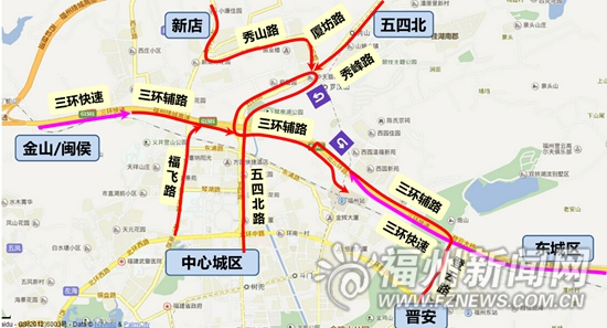 福州火車站北廣場明日啟用 三環輔導通往北廣場