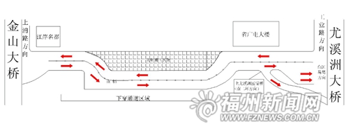 過北江濱明起要走下穿通道　現(xiàn)有臨時便道將封閉