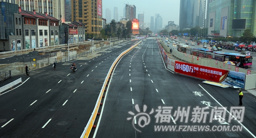 工業路萬寶段今起恢復通車 人防工程明年9月竣工