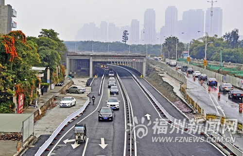 閩江北岸CBD下穿通道試通車 將緩解萬寶交通壓力