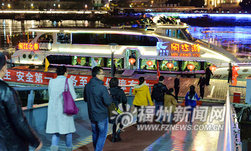 閩江游名氣越來越大 昨日全天游客量達近500人次
