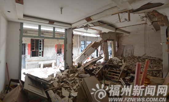 瑯岐民房煤氣爆炸：震塌了兩堵墻　損及20座房子