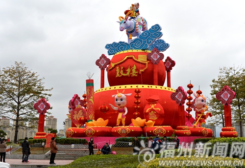 福州羊年元宵燈會打環保牌　展后贈予學校福利院