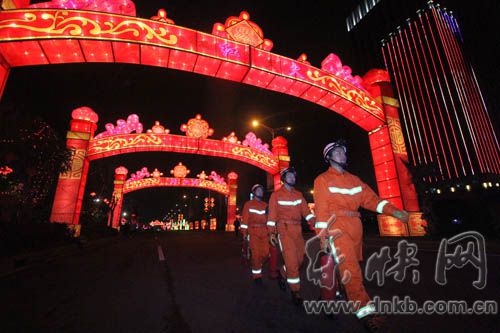 榕元宵燈會展區消防現場執勤　進入二級戰備狀態