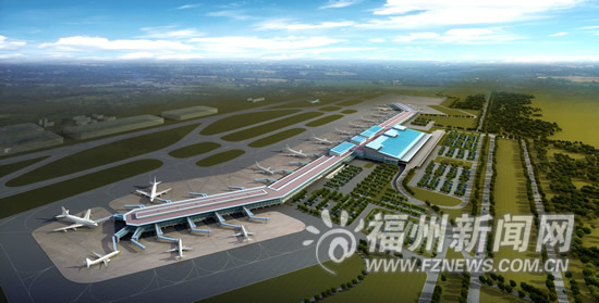 福州機場改造正式施工 航站樓將夸大7.9萬平方米