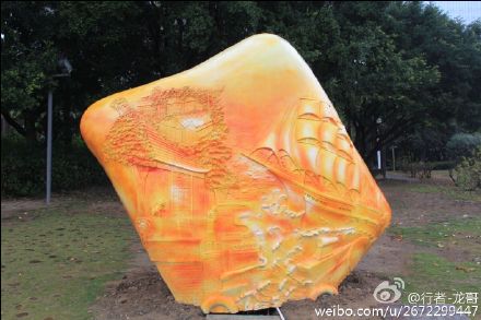 “壽山石”燈組長駐閩江兩岸　代表福州城市名片