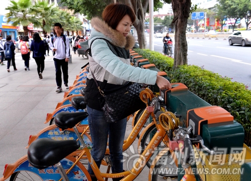 福州便民自行車站點全面鋪開 計劃年內再建310個