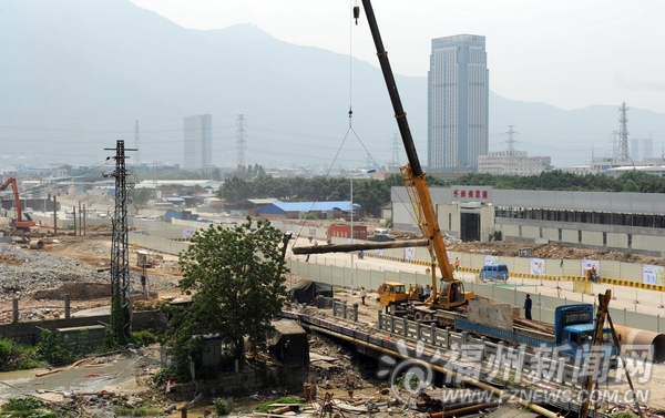 化工路南側基本完成征遷 五個下穿節點工程動建