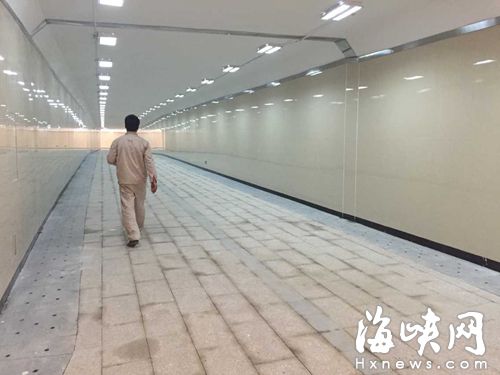 高宅路口地下通道已完成內部裝飾，明日就將啟用