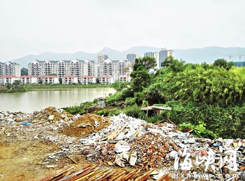 湖畔垃圾遍地，市民希望盡快處理