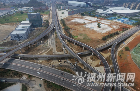 榕最大氣立交橋綠化景觀月底亮相