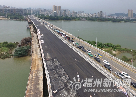 金山大橋復線橋主橋明通車 新舊橋暫時雙向五車道通行