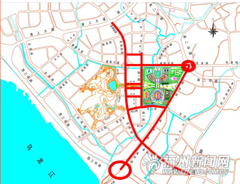 福州多個市政路橋將通車　奧體片區路網四通八達