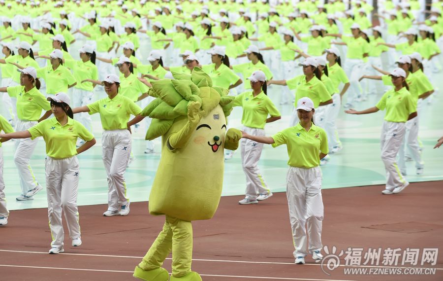 首屆青運會在福州開幕 精彩瞬間定格成美好畫面