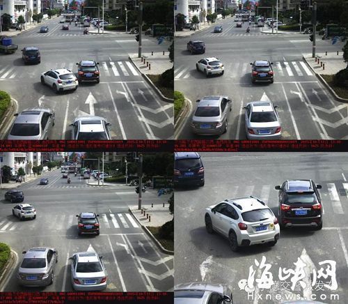 車輛“溜邊”闖紅燈，依舊被拍