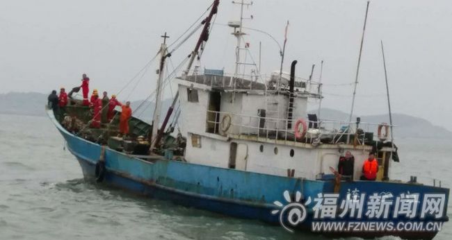福州貨輪連江北茭海域失聯5人失蹤 附近發現沉船