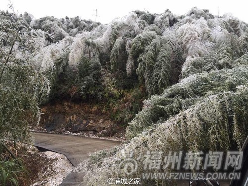22日閩北多地降雪　24日榕城或破解放后低溫記錄