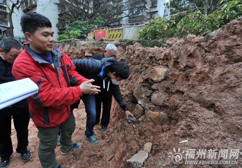 福州北岳廟發現唐五代錢紋磚 開辟新路挖出(圖)