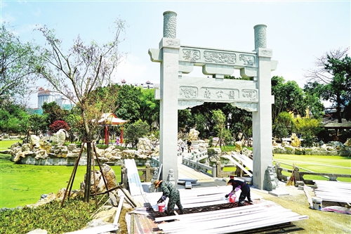 福州南公園6月開放 新引種百棵大樹裝扮古典園林