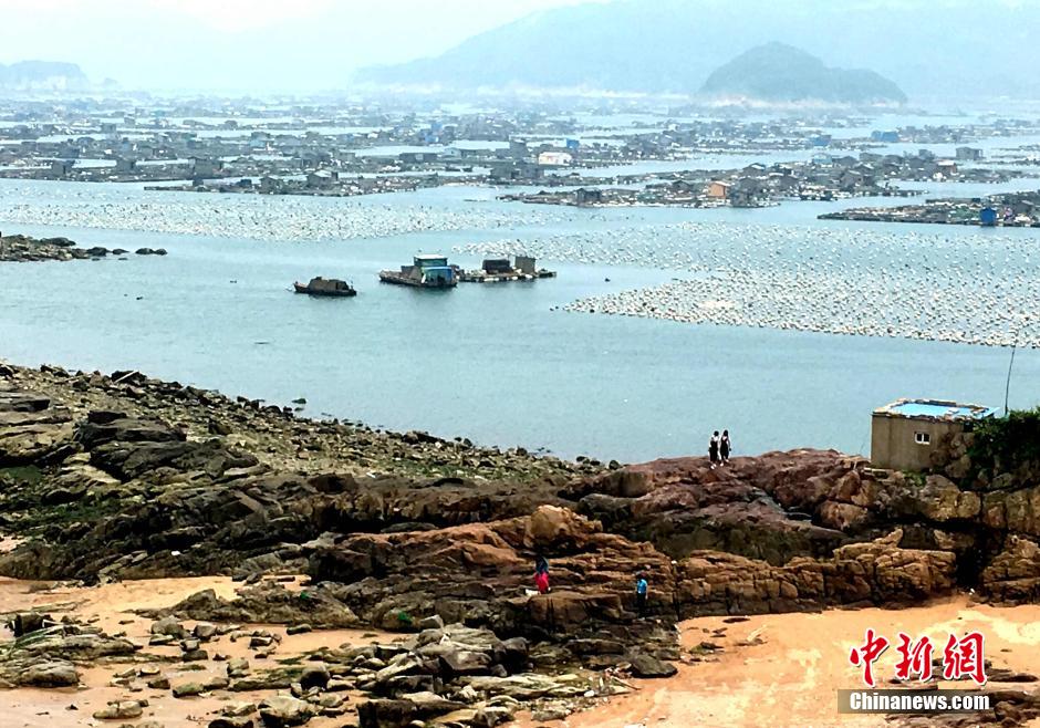 空中鳥瞰連江海上漁村　錯落有致蔚為壯觀(組圖)