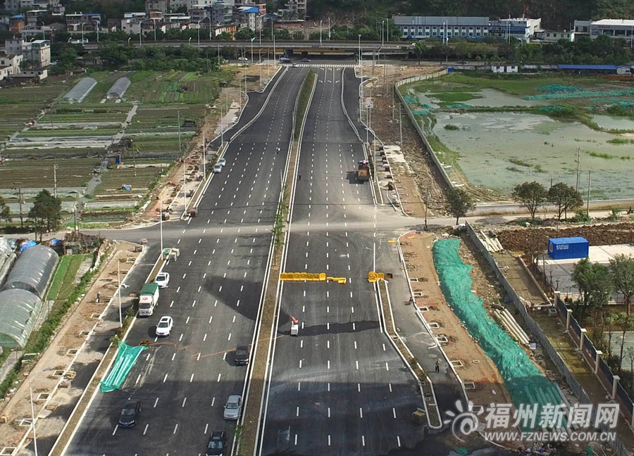 福州兩道路“5·18”前半幅通車 另外半幅下月通車