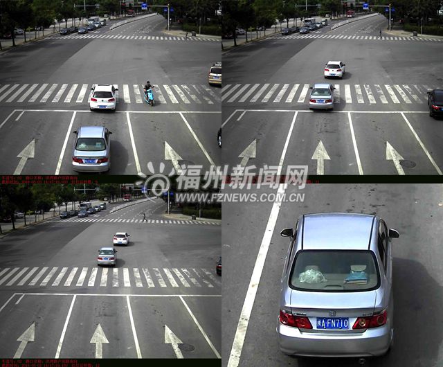 福州警方曝光150輛闖紅燈車輛 10輛車濫用遠光燈被罰