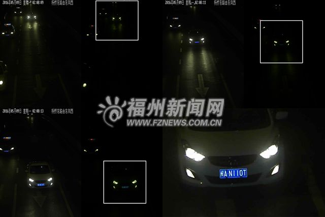 福州警方曝光150輛闖紅燈車輛 10輛車濫用遠光燈被罰