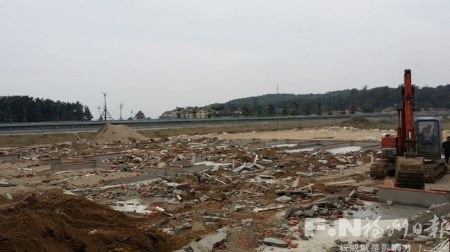 長樂強制拆除3處在建違建　占地面積2萬余平方米