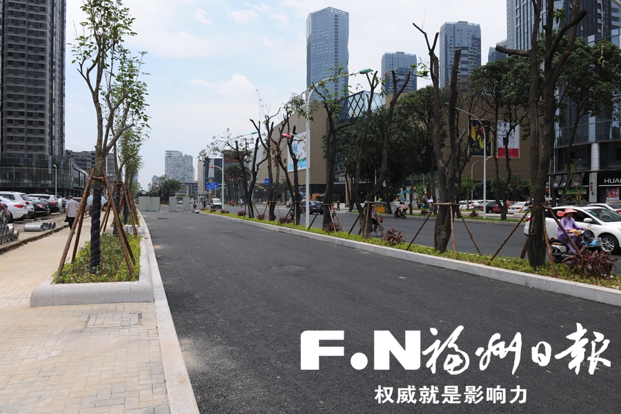 長樂中路拓寬改造本周內完成 實現雙向6車道通行