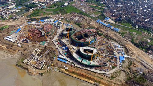 福州版悉尼歌劇院輪廓初現 擬2017年底建成投用