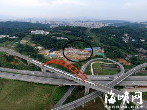 福州馬鞍山隧道動建　軟件大道一側征遷尚未完成