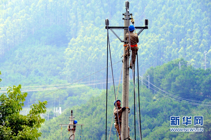 閩清全力搶修水毀電網　近六成停電家庭恢復供電