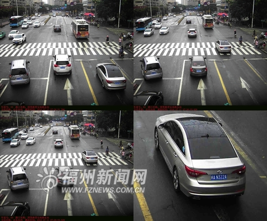福州交警曝光150輛因違反使用公交專用道被罰車輛