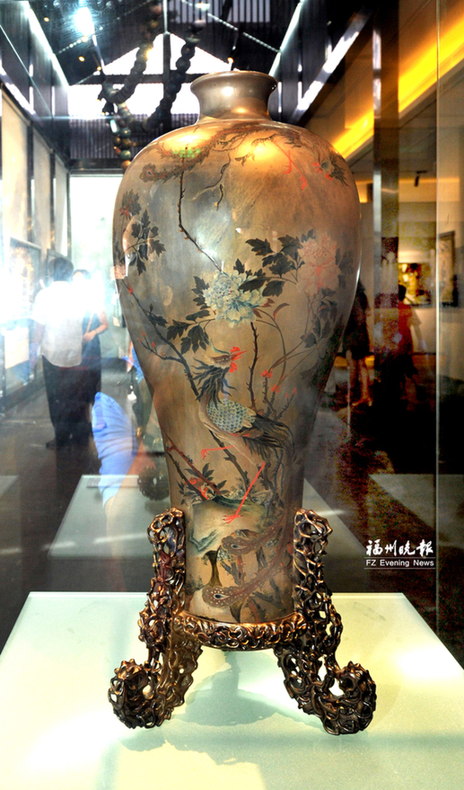 福州國際漆藝雙年展開幕 625件漆藝精品亮相朱紫坊
