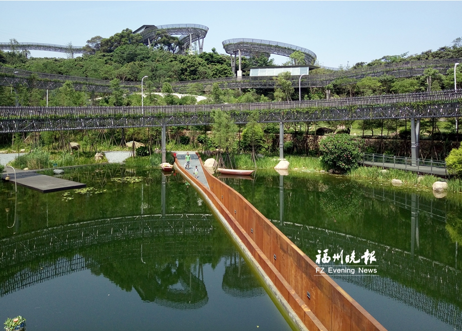 福州多個海綿城市項目啟用 梅峰山地公園5個環節截留山洪