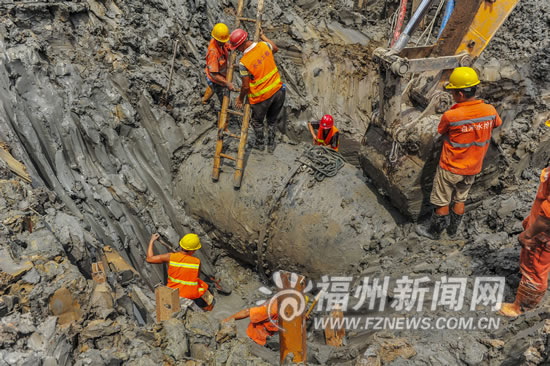 福州東區(qū)水廠主干管爆裂　搶修30個小時恢復供水