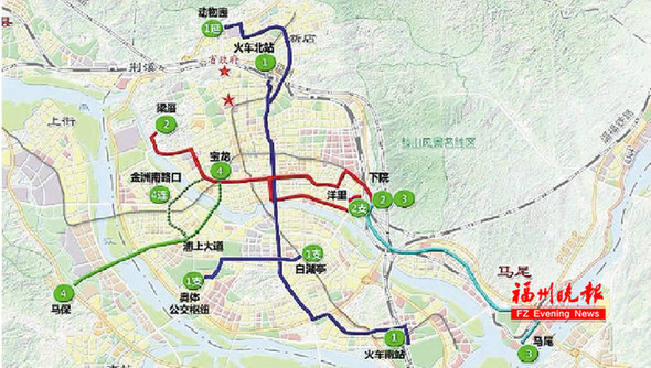 福州BRT先建1號(hào)2號(hào)4號(hào)線 3條城際鐵路也將重點(diǎn)推薦