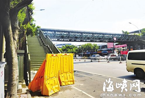 福州連江南路沿線兩座天橋將開放　均為臨時天橋