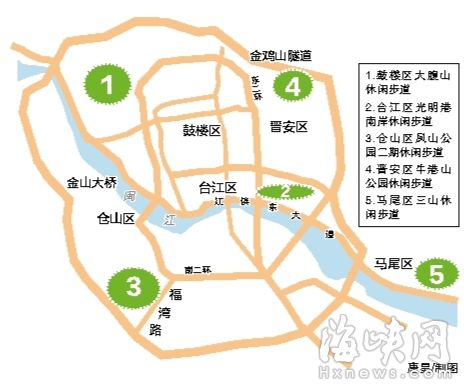 福州五區(qū)七縣將各建一休閑步道 2018年前完成