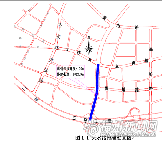 70米寬天水路6月動建 義序片區將形成六橫八縱路網